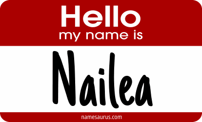 Hello my name is Nailea png download