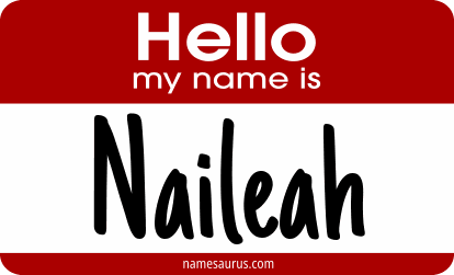 Hello my name is Naileah png download