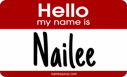 Hello my name is Nailee png download