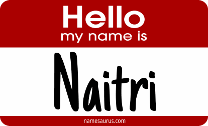 Hello my name is Naitri png download