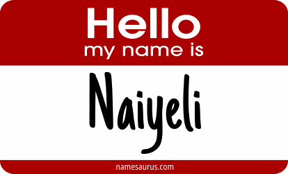 Hello my name is Naiyeli png download