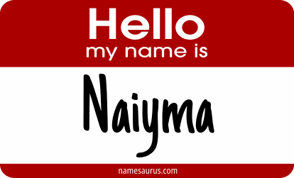 Hello my name is Naiyma png download