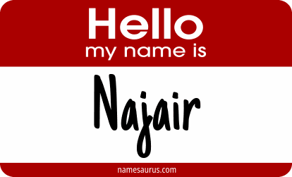 Hello my name is Najair png download