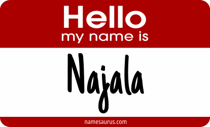 Hello my name is Najala png download