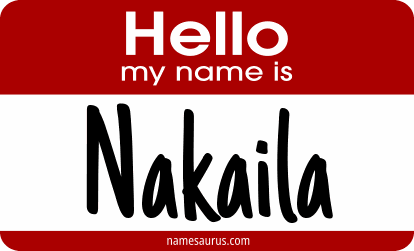 Hello my name is Nakaila png download