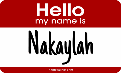 Hello my name is Nakaylah png download