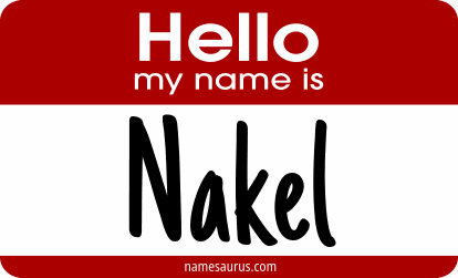 Hello my name is Nakel png download