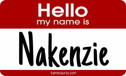 Hello my name is Nakenzie png download