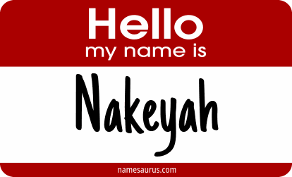 Hello my name is Nakeyah png download
