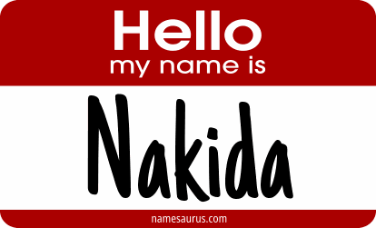 Hello my name is Nakida png download