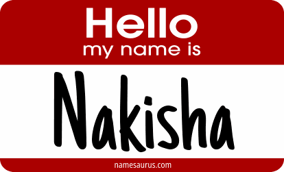 Hello my name is Nakisha png download