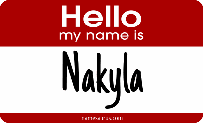 Hello my name is Nakyla png download