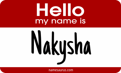 Hello my name is Nakysha png download