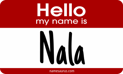 Hello my name is Nala png download