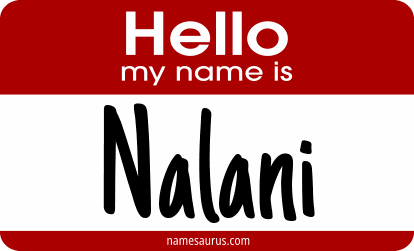 Hello my name is Nalani png download