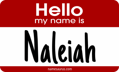 Hello my name is Naleiah png download