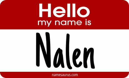 Hello my name is Nalen png download