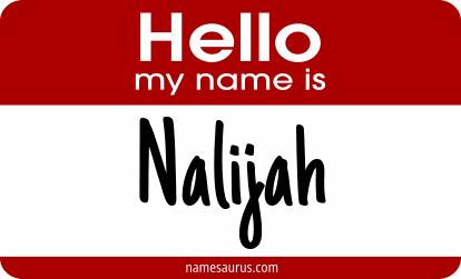 Hello my name is Nalijah png download