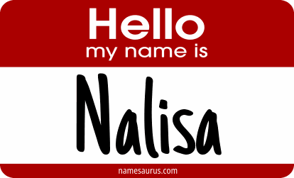 Hello my name is Nalisa png download
