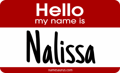 Hello my name is Nalissa png download