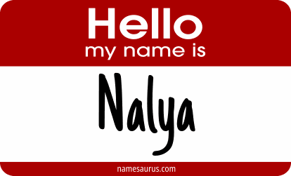 Hello my name is Nalya png download