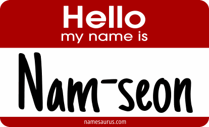 Hello my name is Nam-seon png download