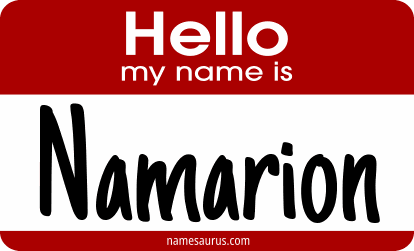 Hello my name is Namarion png download
