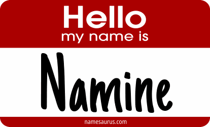 Hello my name is Namine png download