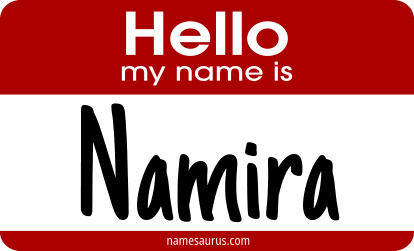 Hello my name is Namira png download