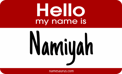 Hello my name is Namiyah png download
