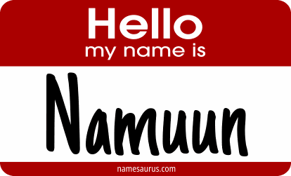 Hello my name is Namuun png download