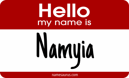 Hello my name is Namyia png download