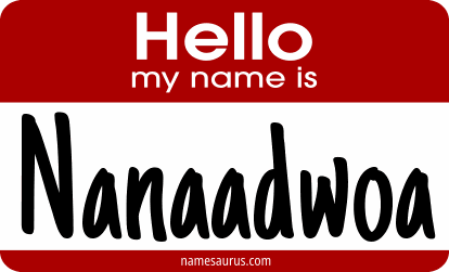 Hello my name is Nanaadwoa png download