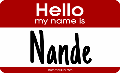 Hello my name is Nande png download