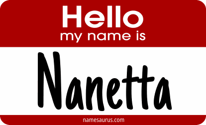 Hello my name is Nanetta png download