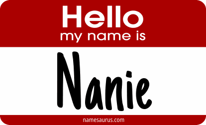 Hello my name is Nanie png download