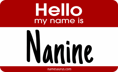 Hello my name is Nanine png download