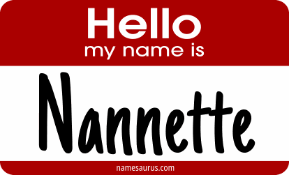 Hello my name is Nannette png download