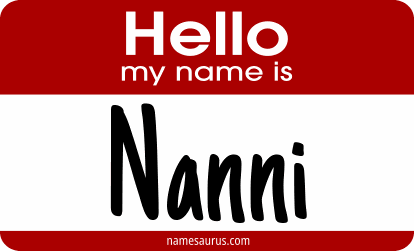 Hello my name is Nanni png download