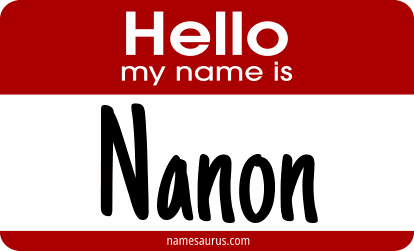 Hello my name is Nanon png download