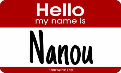 Hello my name is Nanou png download