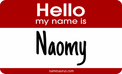 Hello my name is Naomy png download