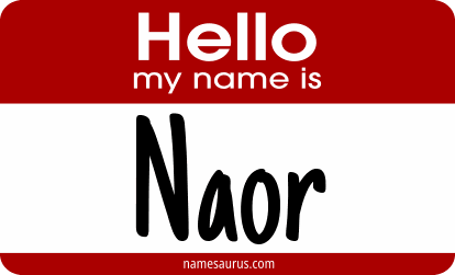 Hello my name is Naor png download
