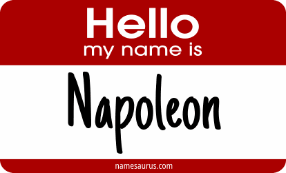 Hello my name is Napoleon png download