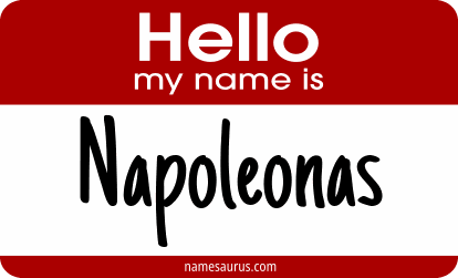Hello my name is Napoleonas png download