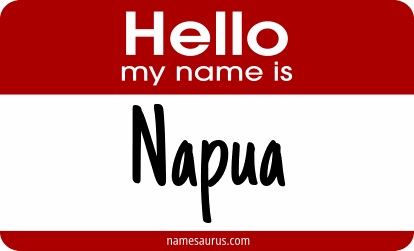 Hello my name is Napua png download