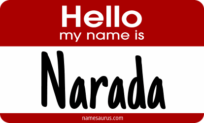Hello my name is Narada png download