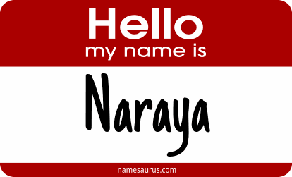 Hello my name is Naraya png download