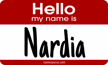 Hello my name is Nardia png download