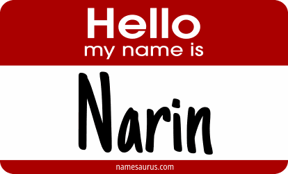 Hello my name is Narin png download